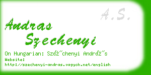 andras szechenyi business card